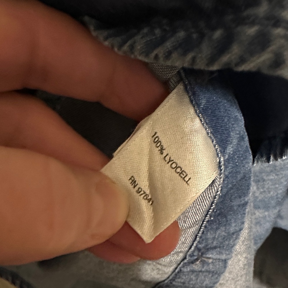 J. Jill Blue Denim Button Down Shirt - Picture 7 of 8